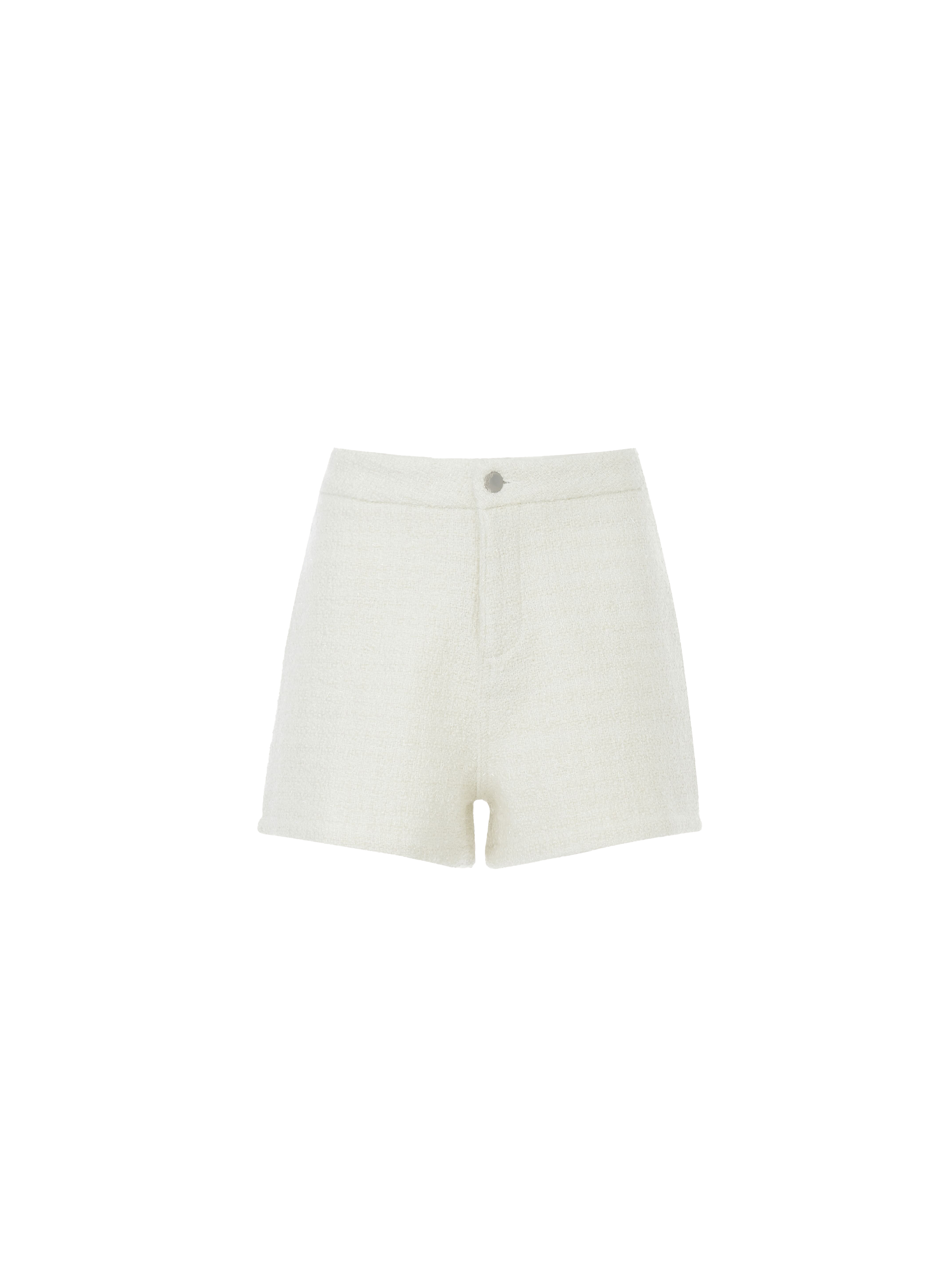 shimmer tweed shorts - white (最多需要一週)